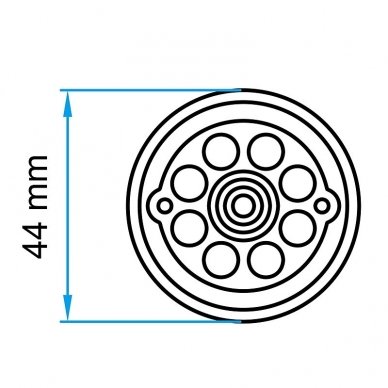 Rubber jack pad 44mm 1