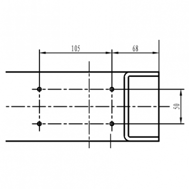 Spare part. Lifting arm rubber pad for PL-4.0-2D (rectangle) 1