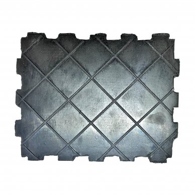 Rubber pad for scissor lift