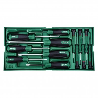 Tray. Screwdriver set 13pcs.