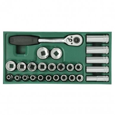 Tray. Socket set  1/2" Dr. 26pcs.