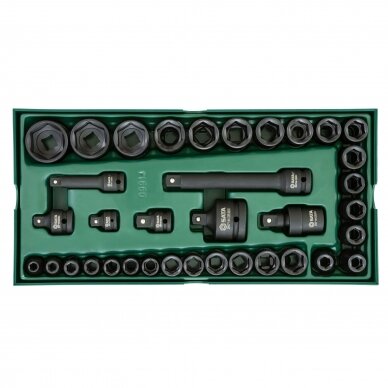 Tray. Impact socket set 3/8“ + 1/2" Dr. 13pcs.