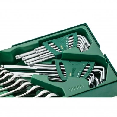 Tray. Combination wrench and hex key set  10pcs. 2