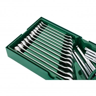 Tray. Combination wrench and hex key set  10pcs. 1