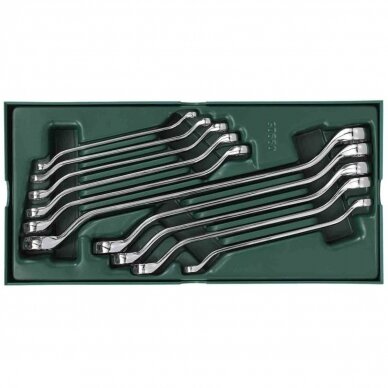 Tray. Double box end wrench set  10pcs.