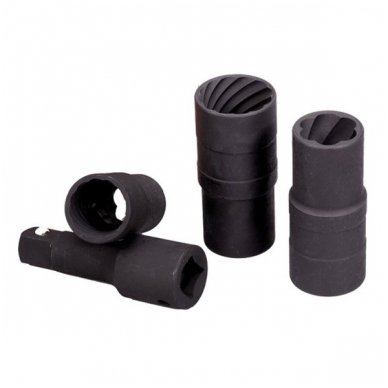 Twist extractor socket set 4pcs., 1/2" Dr.