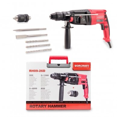 Electric rotary hammer 900W +SDS with accesories BMC 14