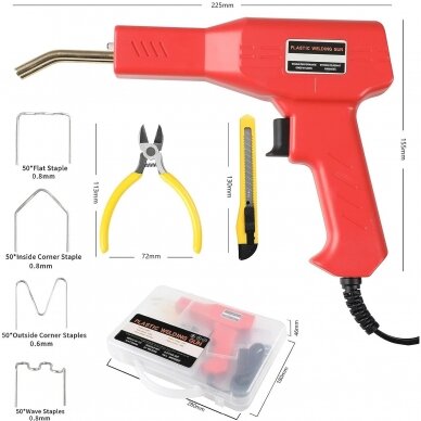 Plastic welder gun 50W with hot staples (200pcs) set 1