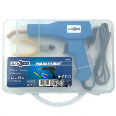 Plastic welder gun 43W with hot staples (200pcs) set 1