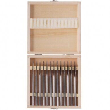 Flat blade feather drill set for wood 13pcs, 6-25mm 1