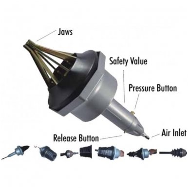 Air powered CV joint boot installation tool 1