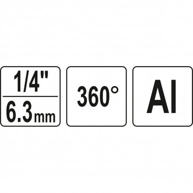 Air hose connector 1/4" (ext & int thread) swivel 360° 2