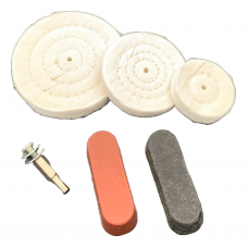 Polishing set with paste for hard metals (6pcs)