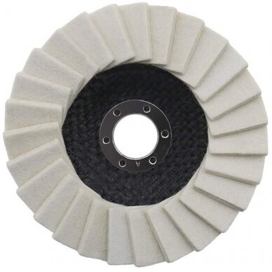 Felt disc for polishing metal 125mm