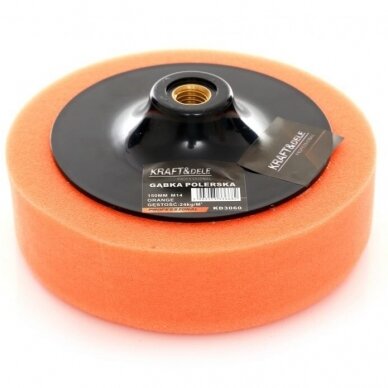 Polishing sponge 150mm 24kg / m3 (orange)