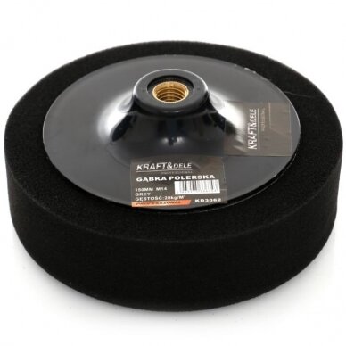 Polishing sponge 150mm 28kg / m3 (black)