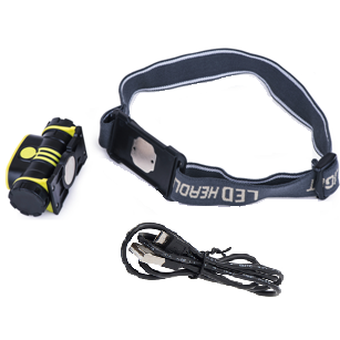 COB rechargeable detachable head lamp with sensor