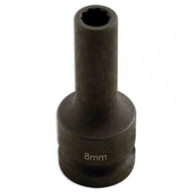 1/2" Dr. Deep impact 10pt Socket 8mm for split rims