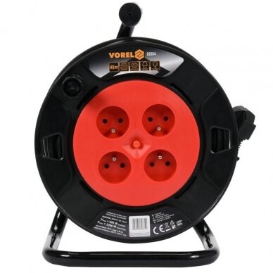 Cable reel 25m 3Gx1.0mm 230V 1