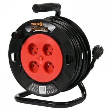 Cable reel 25m 3Gx1.0mm 230V 2