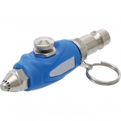 Mini air blow gun with safety tip