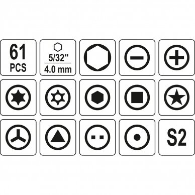 Precision bit set 61pcs 4