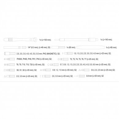 Precision bit set 61pcs 5