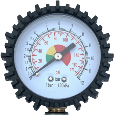 Tire inflating gun with manometer 2