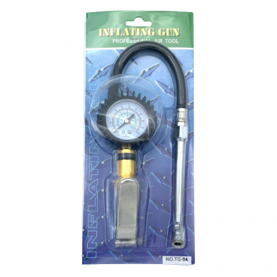 Tire inflating gun with manometer (long nozzle) 4