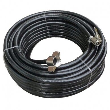 Rubber air hose with fittings