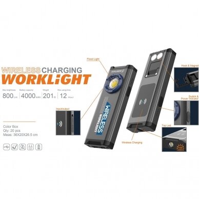 COB LED wireless work light set 4