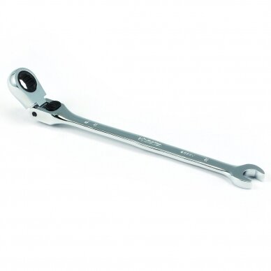 Flex head gear wrench