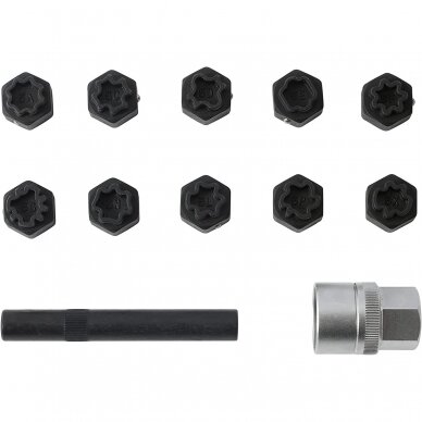 Mercedes-Benz wheel bolt lock socket set 12pcs 1