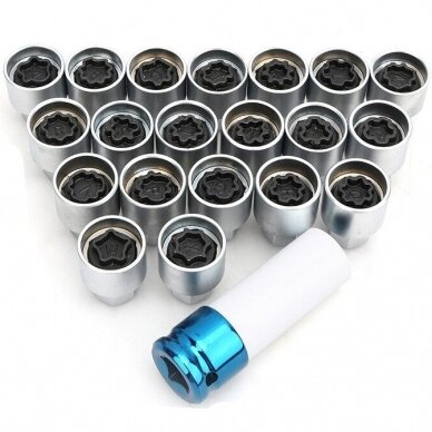 Audi wheel bolt lock socket set 21pcs 1