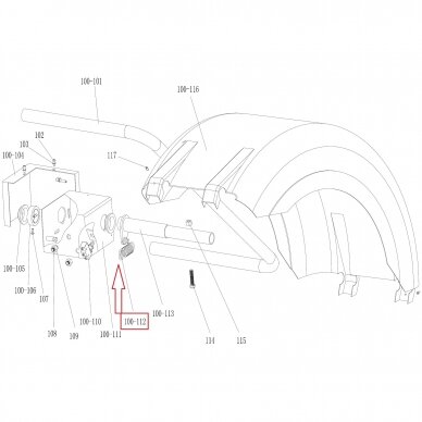 Spring for protection hood of PL-1150 1