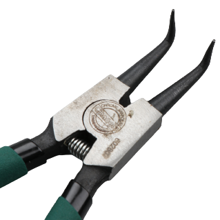 Circlip pliers. External. Bent 2