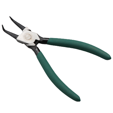 Circlip pliers. Internal. Bent