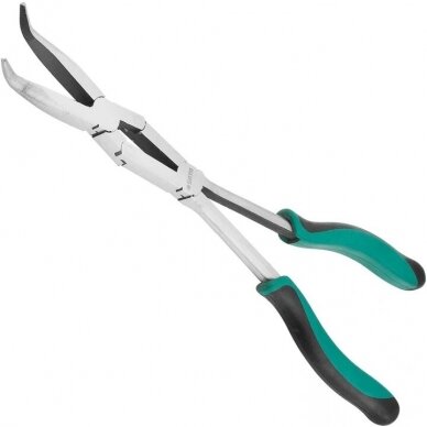 Long 45° bent nose pliers 340mm