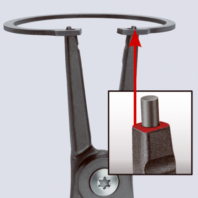 Precision circlip pliers. External 320mm (Ø85-140mm) KNIPEX 3