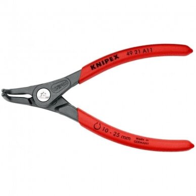 Precision circlip pliers. External. Bent 130mm (Ø10-25mm) KNIPEX