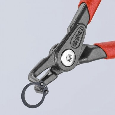 Replės išoriniams žiedams. Lenktos 130mm (Ø10-25mm) KNIPEX 4