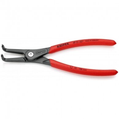 Precision circlip pliers. External. Bent 210mm (Ø40-100mm) KNIPEX 1