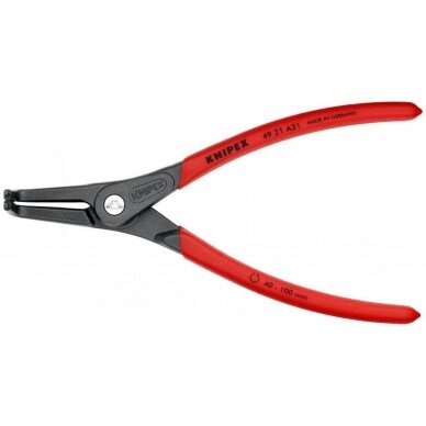 Precision circlip pliers. External. Bent 210mm (Ø40-100mm) KNIPEX