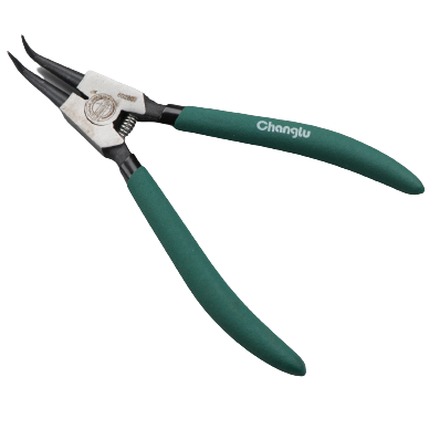 Circlip pliers. External. Bent