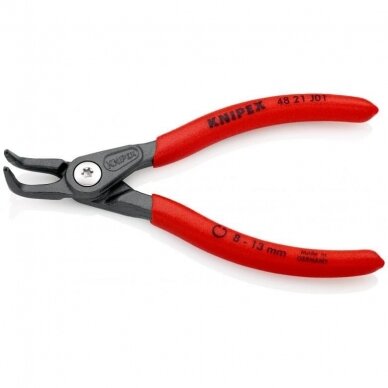 Replės vidiniams žiedams. Lenktos 130mm (Ø8-13mm) KNIPEX