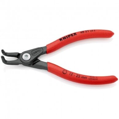 Precision circlip pliers. Internal. Bent 130mm (Ø12-25mm) KNIPEX 1