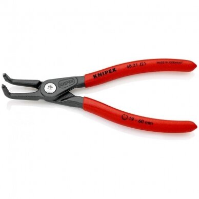 Precision circlip pliers. Internal. Bent 165mm (Ø19-60mm) KNIPEX 1