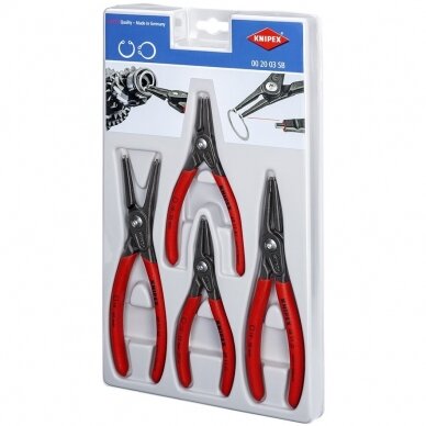 Precision circlip pliers set 4pcs KNIPEX 1