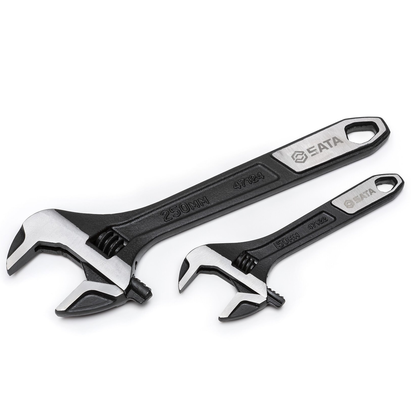 Extra-wide jaw adjustable wrench set (2pcs)(150, 250mm) ST47130, Ключи  разводные, Гаечные ключи, Ручные инструменты, Каталог продукции