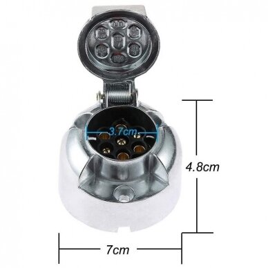 7pin metal socket, round 2